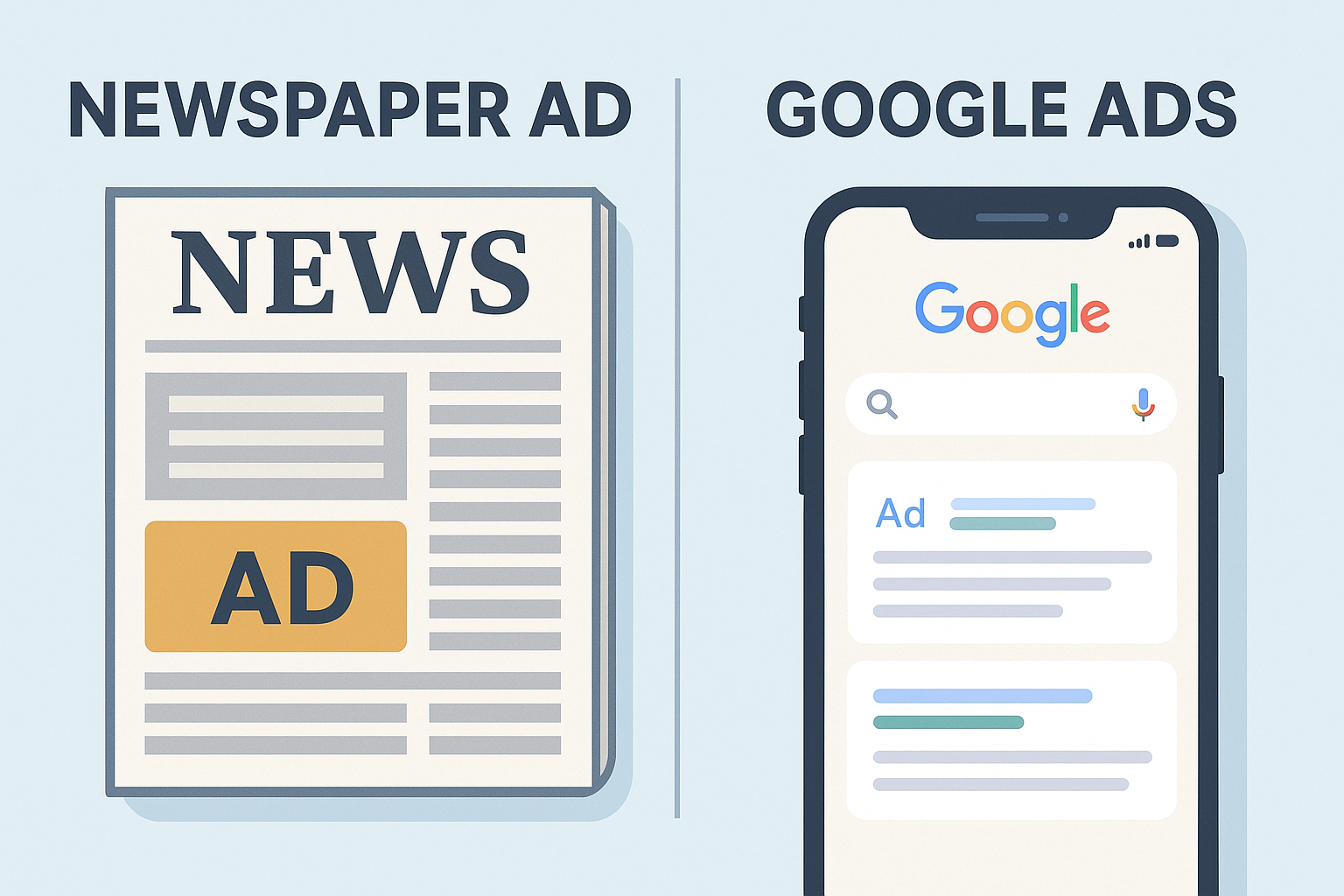 Digital vs traditional marketing comparison for business strategy in 2025