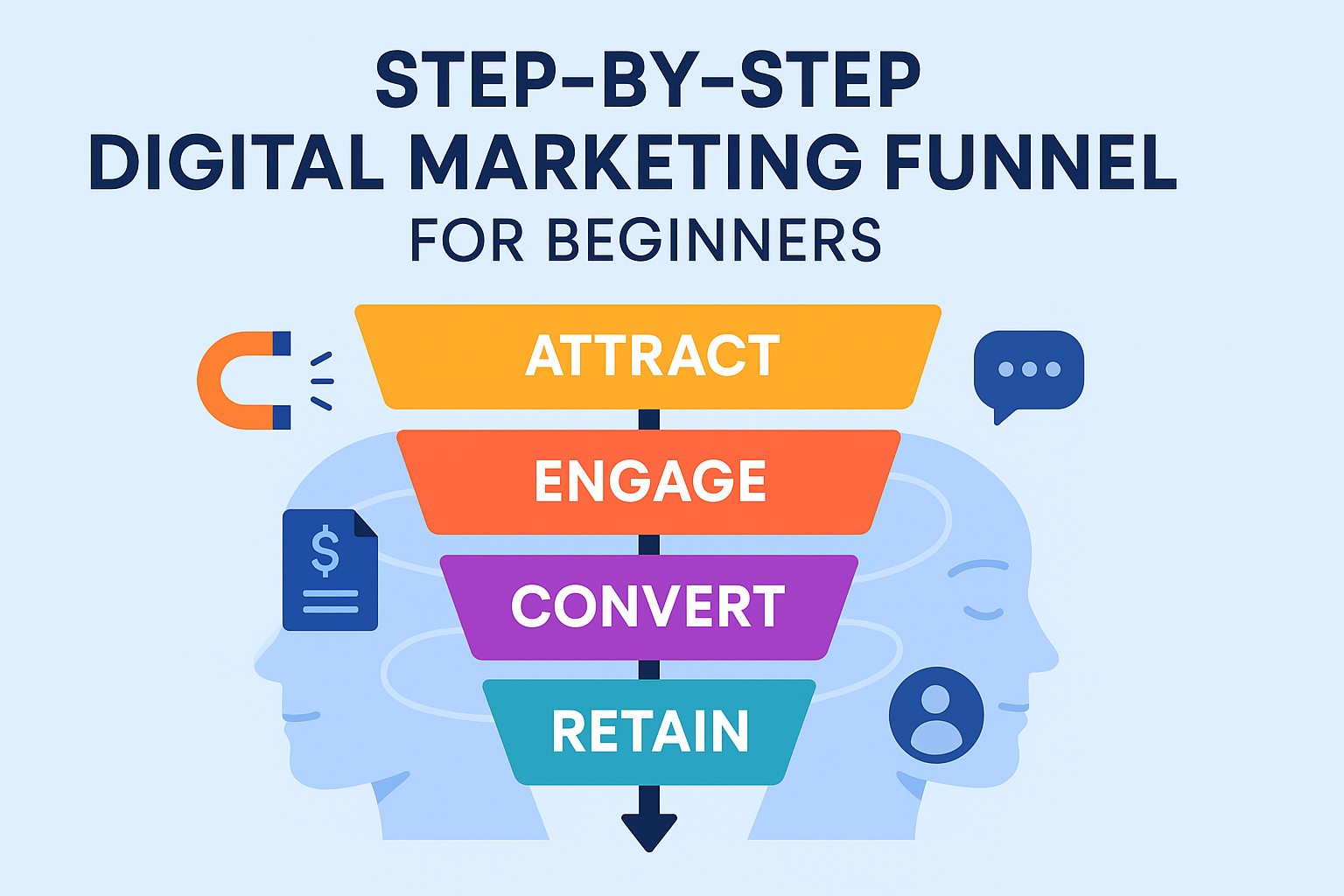 Step-by-step digital marketing funnel for beginners