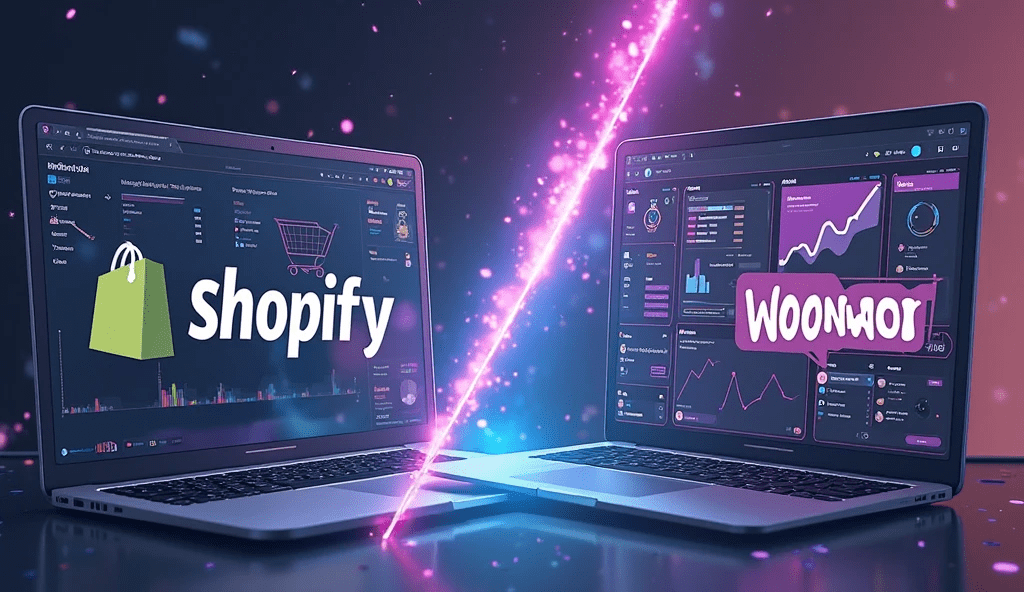 Shopify vs WooCommerce 2025 comparison – features, pricing, design, and ease of use