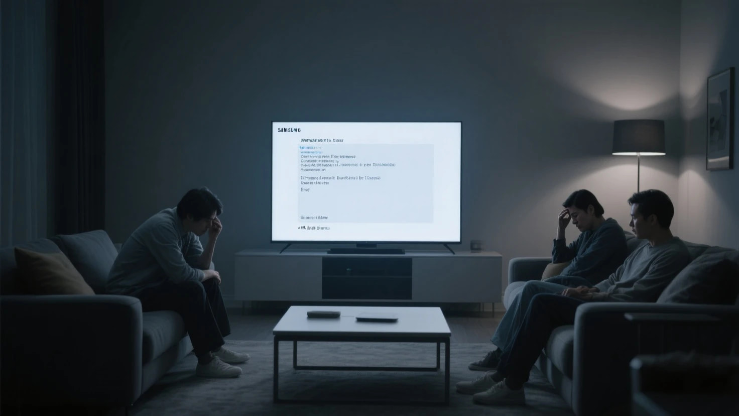Samsung Smart TV showing app loading error during August 2025 outage